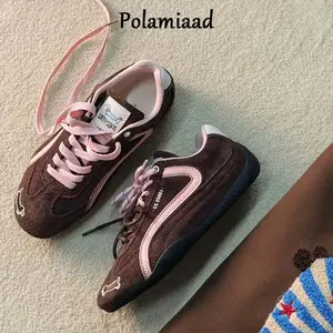 【Polamiaad】 Sepatu Olahraga Wanita Kasual Multifungsi Impor Premium dengan 4 Jenis Tali untuk Tampilan Ceria dan Menawan Size 36-40 - Casual