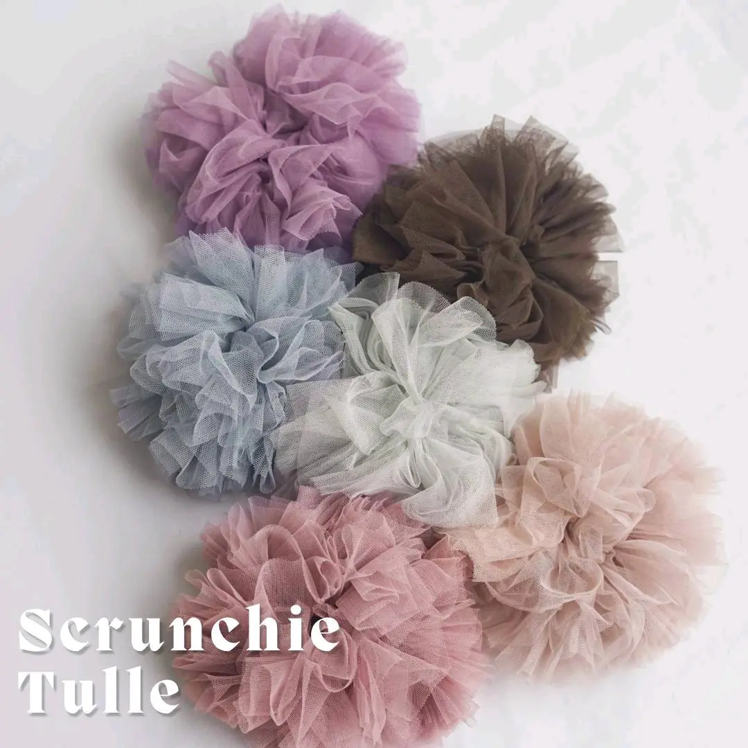 Scrunchie Tylle Hijab Jumbo - Cepol Hijab - Dalaman Hijab dengan Karet Elastis - Aksesoris Hijab Kunciran