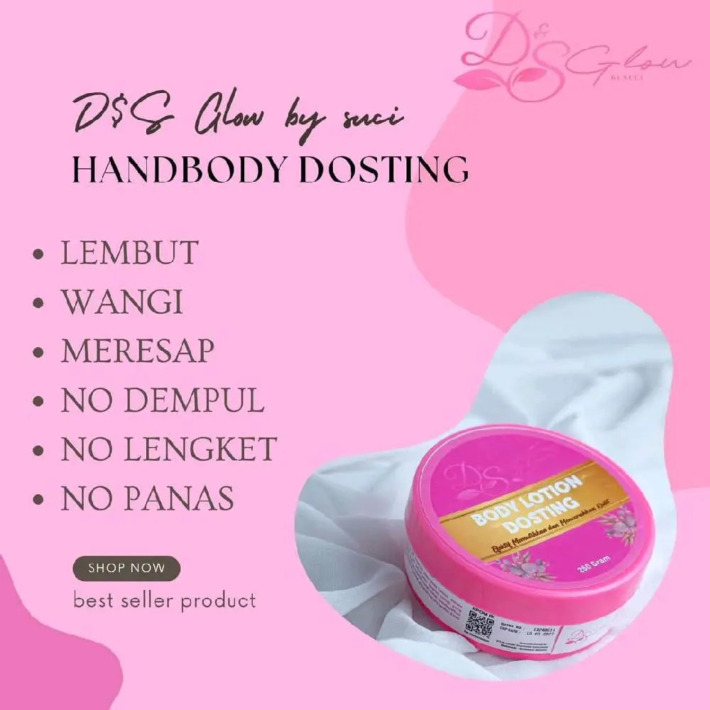 Lotion DS GLOW dosting pencerah pelembab