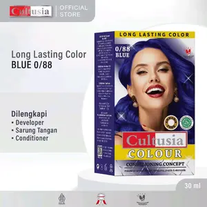 Cultusia Hair Color Blue 0/88 30 ml | Cat | Pewarna