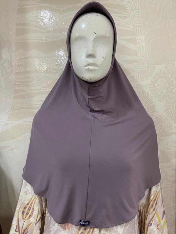 Elzatta Hijab Jilbab Bergo Kerudung Instan Spandek - Zaria Casual Nyaman SEKOLAH Standar Panjang Simple 3
