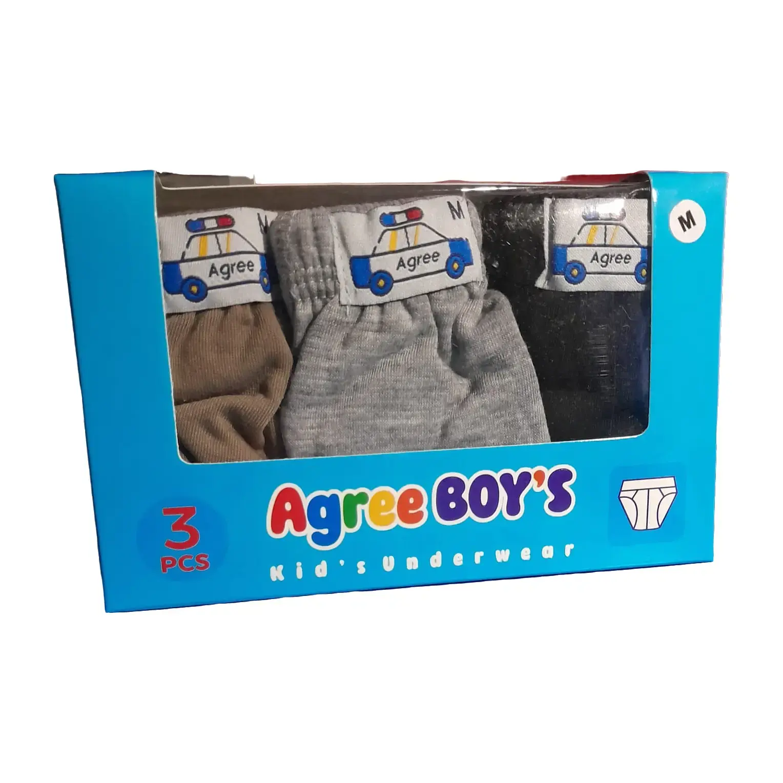 AGREE BOY'S Celana Dalam CD AK 01 Anak Laki-Laki 1 Box Isi 3 Pcs Size M-XXL Variasi Ukuran Nyaman untuk Kebutuhan Sehari-Hari