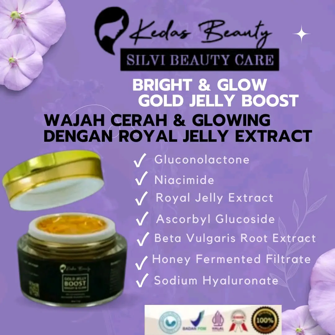 PROMO  1 GOLD JELLY kedasbeauty Niacinamide Mengencangkan Pelembab Mencerahkan