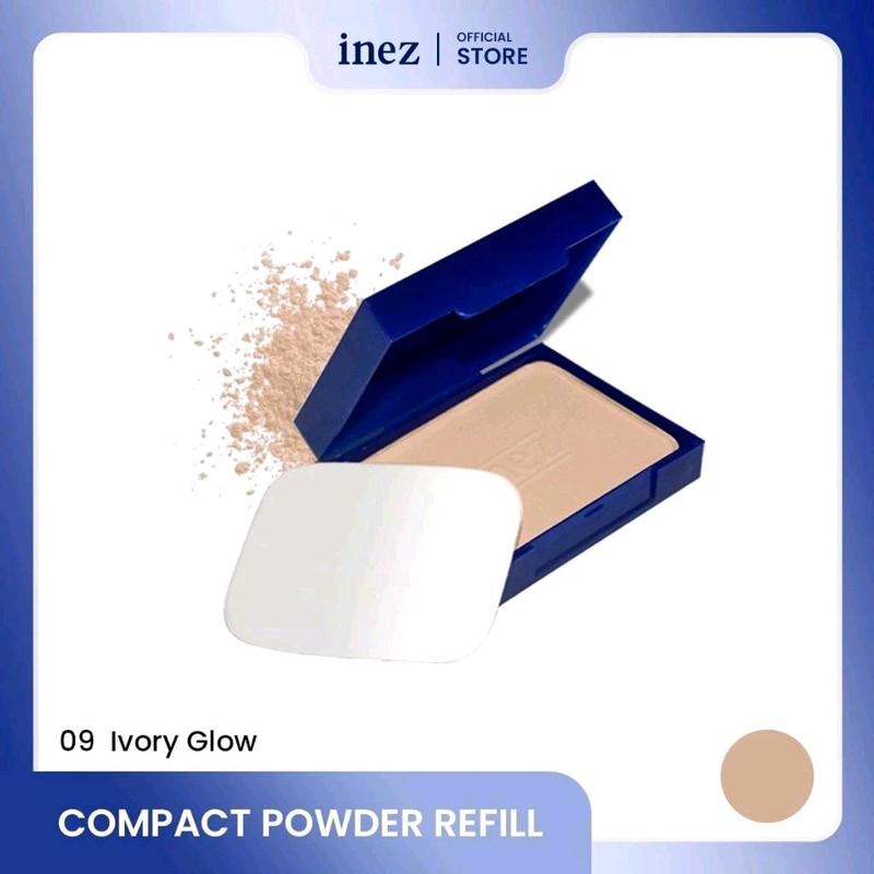 Product Introduction of Inez Refill Colour Countour Plus Compact Powder Ivory glow/Refill compact Inez/Refill bedak inez Wajah 1