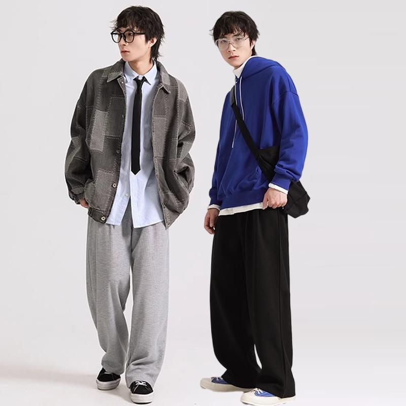 Product Introduction of Celana olahraga pria panjang celana training pria jumbo celana hitam pria loose pants pria baju couple casual 19