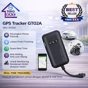 TOKOSAE GPS Tracker GT02A GT02D TK110 Pelacak Kendaraan Real Time GPRS untuk Mobil Motor Monitoring Online