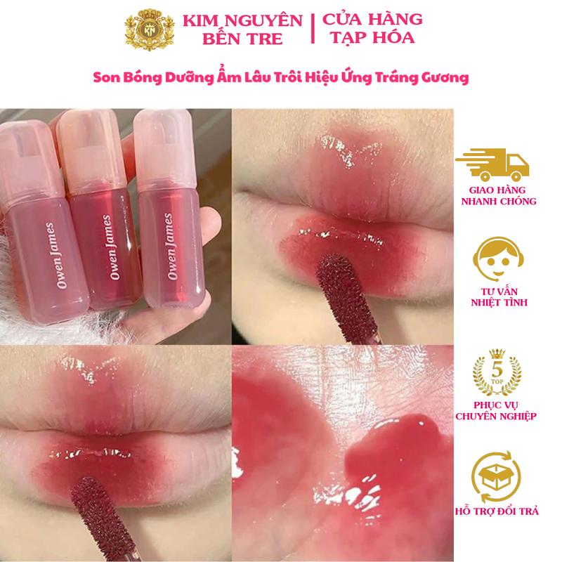 Son Bóng Dưỡng Ẩm Lâu Trôi Hiệu Ứng Tráng Gương OWENJAMES