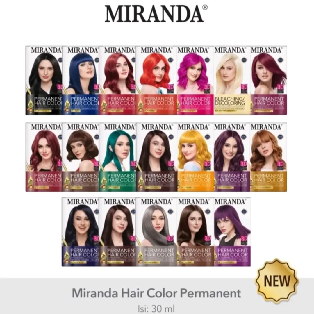 ￼Miranda Hair Color Cat Pewarna Rambut Black