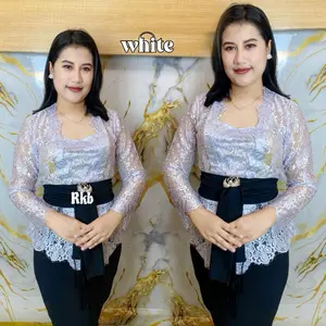 kebaya brokat metalic glosy / kebaya bali / kebaya kutu baru grosir