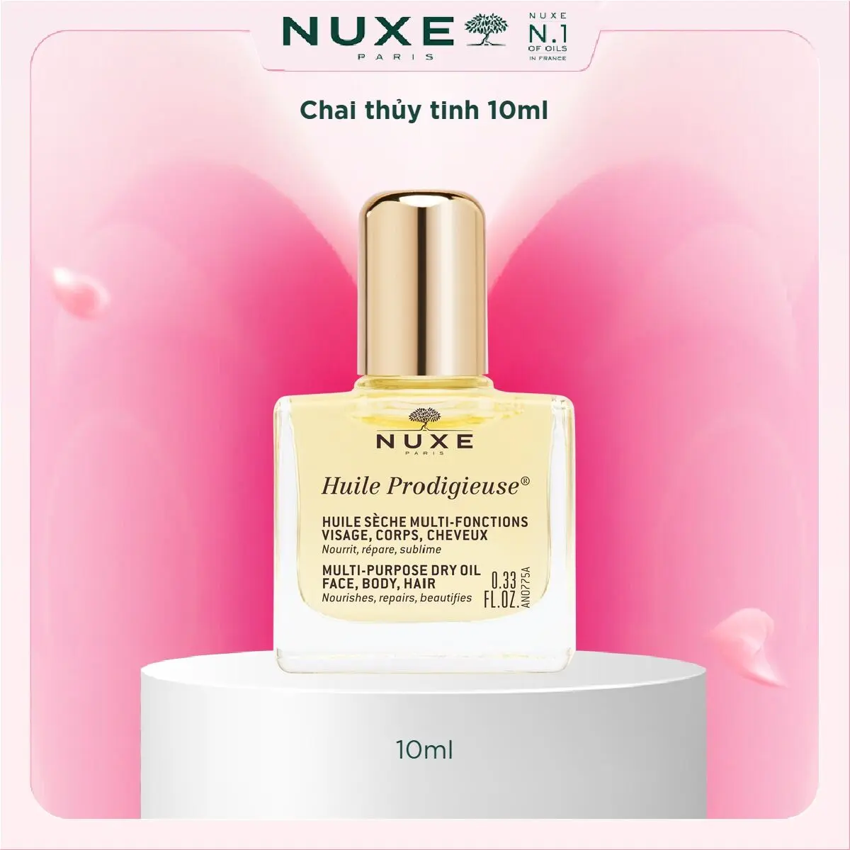 Dầu dưỡng khô Nuxe Huile Prodigieuse Multi-Purpose Dry Oil 10ml