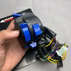 Saklar kiri Vixion Vietnam Tombol Biru Black dog Saklar piw piw Saklar Biled Universal Fu Pcx Vario Nmax Cbr Rxk Scoopy Fino Genio Gsx
