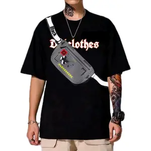 Koas waistbag Pocket Tshirt Unisex Pria wanita Dulclothes x - Baju Kantong 3D - Kaos Tas Selempang Hitam