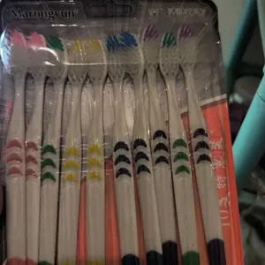 SIKAT GIGI BAHAN LEMBUT 1 SET ISI 10 PCS/ SIKAT GIGI BAHAN LEMBUT TOOTHBRUSH SET