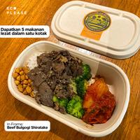 Gambar 50pcs Ecoplease 1000ml Bagasse Oval Food Box + Lid Home Compostable Ecofriendly Ramah Lingkungan Biodegradable Ampas Tebu - Tanpa Sekat dari Ecoplease Home Compostable Kota Denpasar 4 Tokopedia