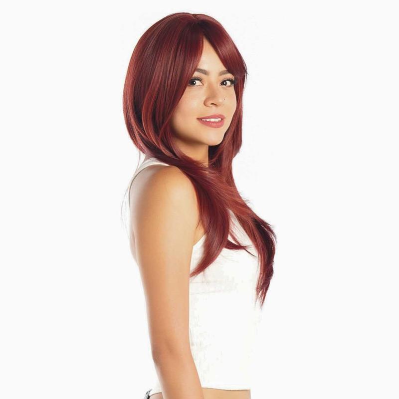 JBEXTENSION【UK】22 Inches Wolf Cut Red Wig With Bangs REY 2