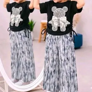 ONESET ANAK VIRAL TEDY BEAR USIA 2-12 TAHUN SETELAN ANAK PEREMPUAN TERBARU