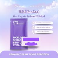 Gambar Moeloet Trial Sachet Whitening Purple Strip | Cerah tanpa Peroksida dari Moeloet Kota Bandung 1 Tokopedia