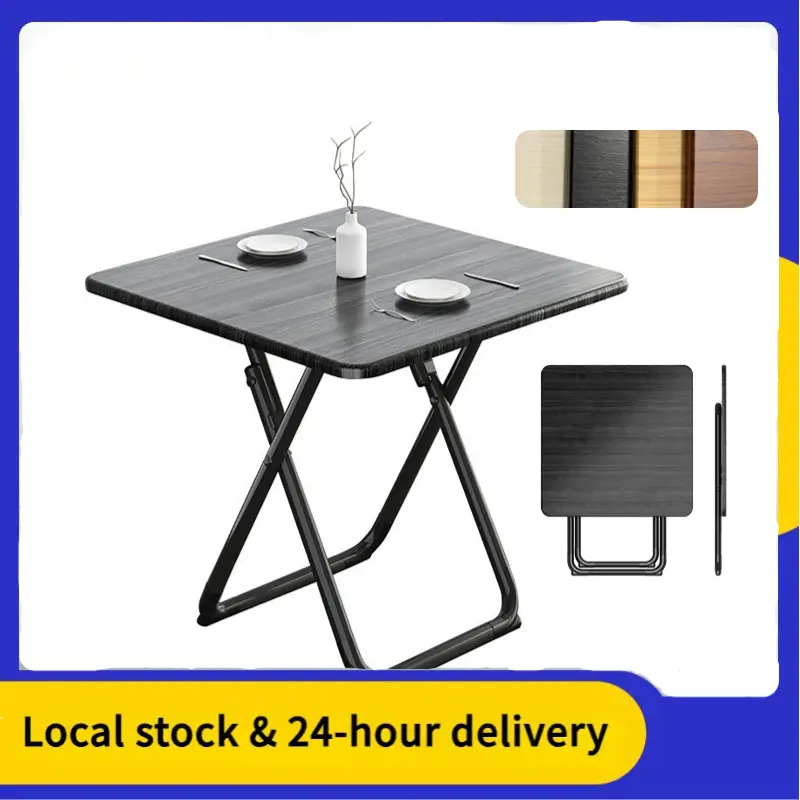 Folding table simple dining table small apartment dormitory dining table apartment rental small table portable stall table computer desk