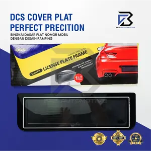 DCS Cover Dudukan Tempat Frame Breket Bingkai Rumah Tatakan Plat Nomor Mobil Model Slim Dengan Akrilik