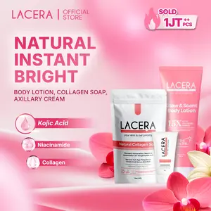 [Lacera Whitening Bundling VIRAL] Bundling Glow end Scent , Collagen Soap dan Axillary Cream. bantu Mencerahkan , Melembutkan dan Merawat Tubuh