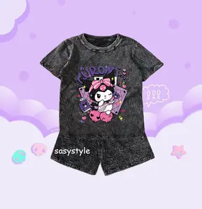 COD SASYSTYLE SETELAN ANAK UMUR 0-8 TAHUN MOTIF KUR0MI 2 WASH CEWEK COWOK / LUCU UNISEX LENGAN PENDEK KEKINIAN / ONESET PAKAIAN HARIAN PREMIUM