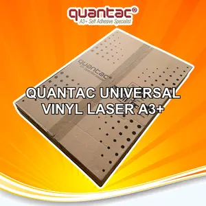 QUANTAC UNIVERSAL Sticker Vinyl Digital Print Laser Toner Stiker Plastik Anti Air A3+ PACK