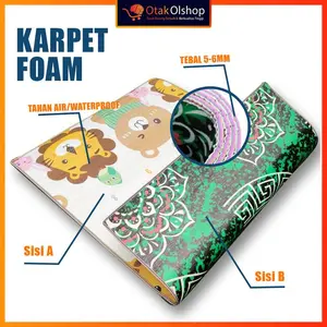KARPET TEBAL / Karpet Foam bolak balik tebal 120x180 / Tikar karpet