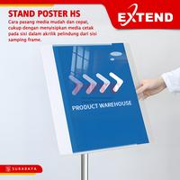 Gambar Extend HS Stand Display Poster Banner Menu Cafe Media Promosi A4 A3 A2 40x60cm Borderless Steel Black Gold - HS-SteelA4 dari Foyu Photo Kota Administrasi Jakarta Selatan 4 Tokopedia
