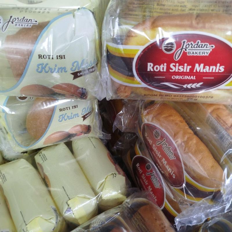 Packed Roti Paket 2 pack (10 bungkus) Roti Cream Meses dan Sisir Tebal Jordan ...