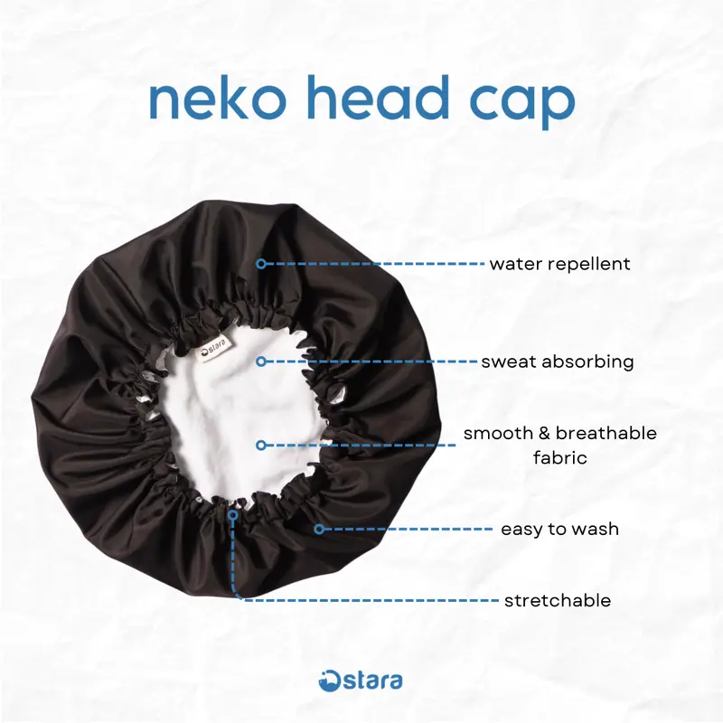 Neko Head Cap | Tudung Kepala | Penutup Kepala Helm Ojol | Pelindung Rambut Helm Motor Ojek 1