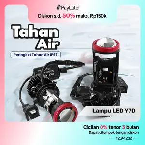 ZACRO Lampu Led Mobil Dan Motor H4 Mini PJECTOR PROJIE Y7D SUPER BRIGHT 50 Watt/Dengan kipas angin Car Reflektor Truk lamputembak sorot mobil motor