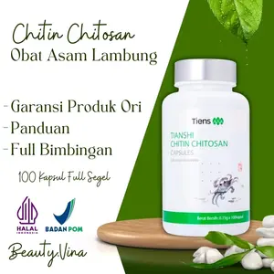 Chitin Chitosan Herbal Cina - Solusi Asam Lambung Gerd Anxiety Herbal alami Vitamin Cina Fitofarmaka Serat Shitin - Original Halal Bpom