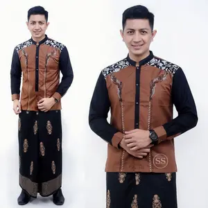 Setelan SARKO Sarung Dan Koko Lengan Panjang Sarung Motif Sarang Tawon dengan Desain Elegan dan Kualitas Terbaik