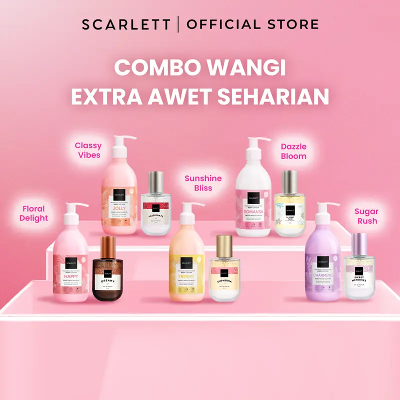 Scarlett Whitening New! Fragrance Brightening Body Lotion Bright Mood Booster 5