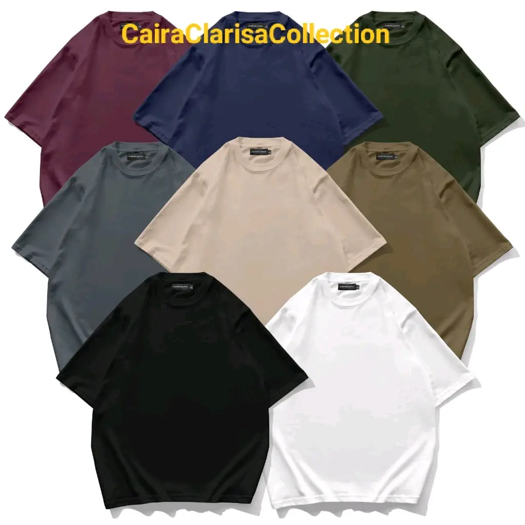 KAOS POLOS PENDEK COTTON COMBED 24S TEBAL PRIA WANITA T-SHIRT BAJU POLOS DISTRO O-NECK ATASAN PAKAIAN KAOS OBLONG POLOS SURFING BAJU OVERSIZE Basic Collor FASHION POLOS UNISEX Dewasa Katun Cowok Sablon Keren Cewek