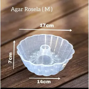 Cetakan Puding ROSELA / Cetakan Kue Bolukukus / Cetakan Jelly Ager Plastik