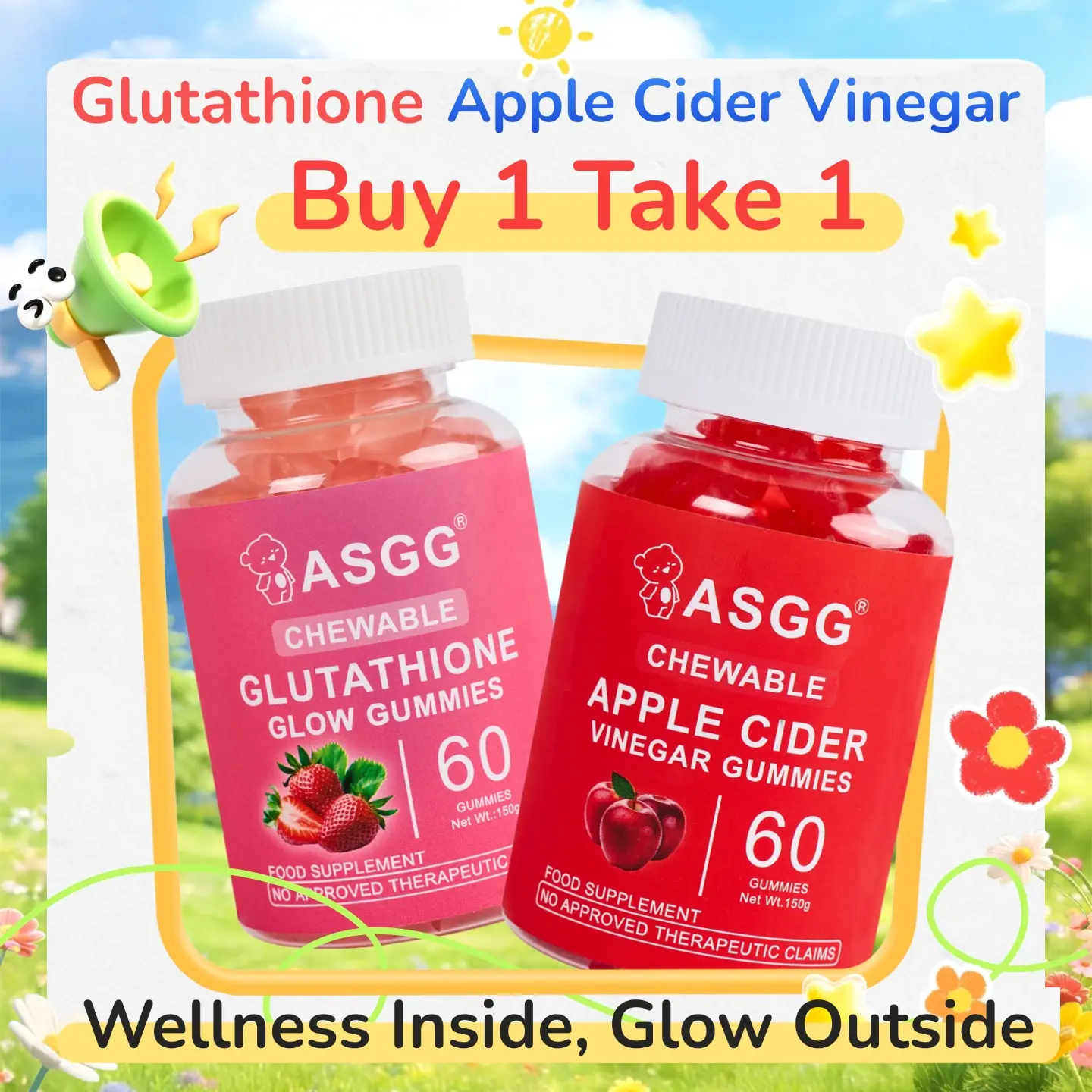 FDA APPROVED】Glutathione Collagen Dietary Supplement Gummies - Daily  Wellness & Fitness Support for Adults