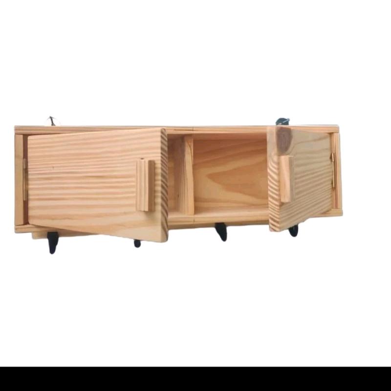 Rak Dinding Minimalis Rak Dinding Serbaguna Rak Make Up Gantungan Kunci Gantungan Baju Rak Multi Fungsi Kitchenset Mini Kayu Jati Blanda Rak dapur 4