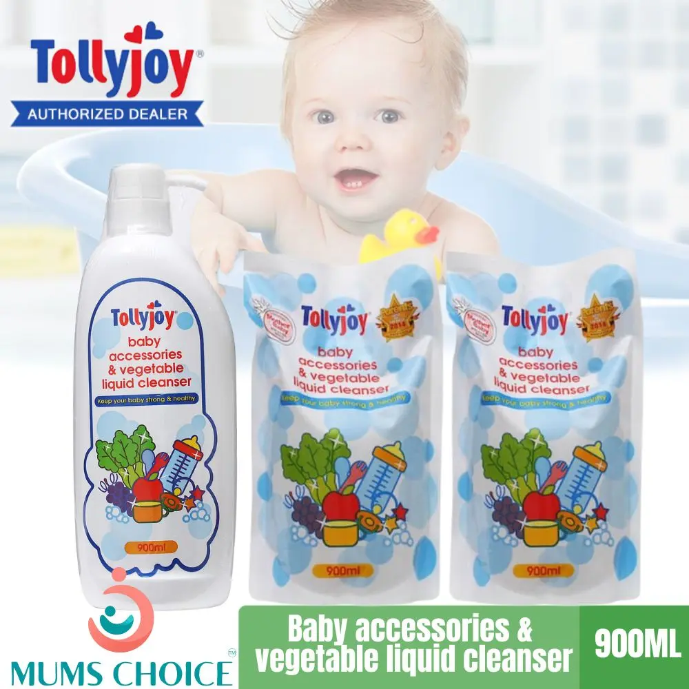 Tollyjoy Baby Accessories Vegetable Liquid Cleanser 900 ml / Bottle/ Refill