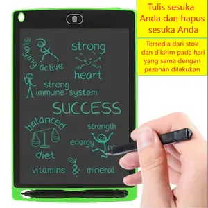 Papan tulisan tangan LCD, papan gambar LCD, papan gambar elektronik anak-anak yang dapat diisi ulang, papan grafiti warna, papan tulis kecil, papan tulis