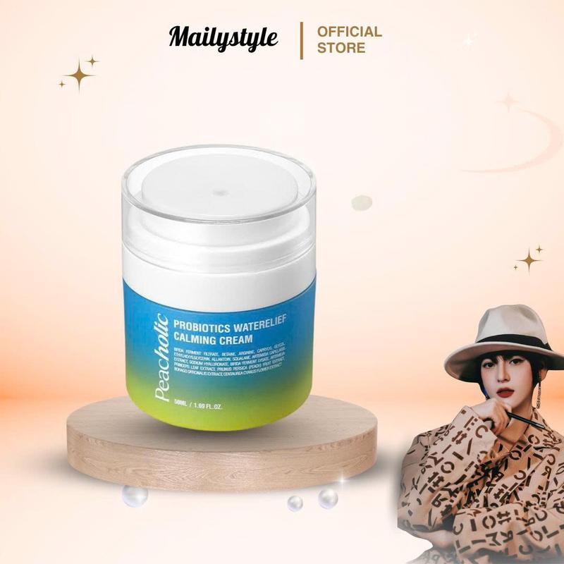 M45_ Kem Dưỡng Ẩm Chiết Xuất Ngải Cứu Và Lợi Khuẩn PEACHOLIC Probiotics Calming Cream 50ml