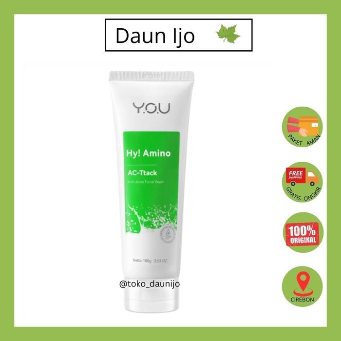 Jual YOU Hy! Amino AC-Ttack Anti-Acne Facial Wash Untuk Jerawat Kulit  Berminyak - Kota Cirebon - Toko Daun Ijo | Tokopedia