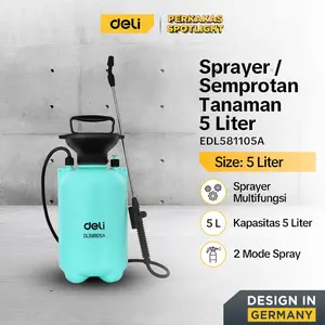 Deli Tools Semprotan Tanaman Deli Kapasitas 5 Liter Desain Tas Kuat DL581105A Sprayer Multifungsi Tahan Bocor & Tidak Berkarat