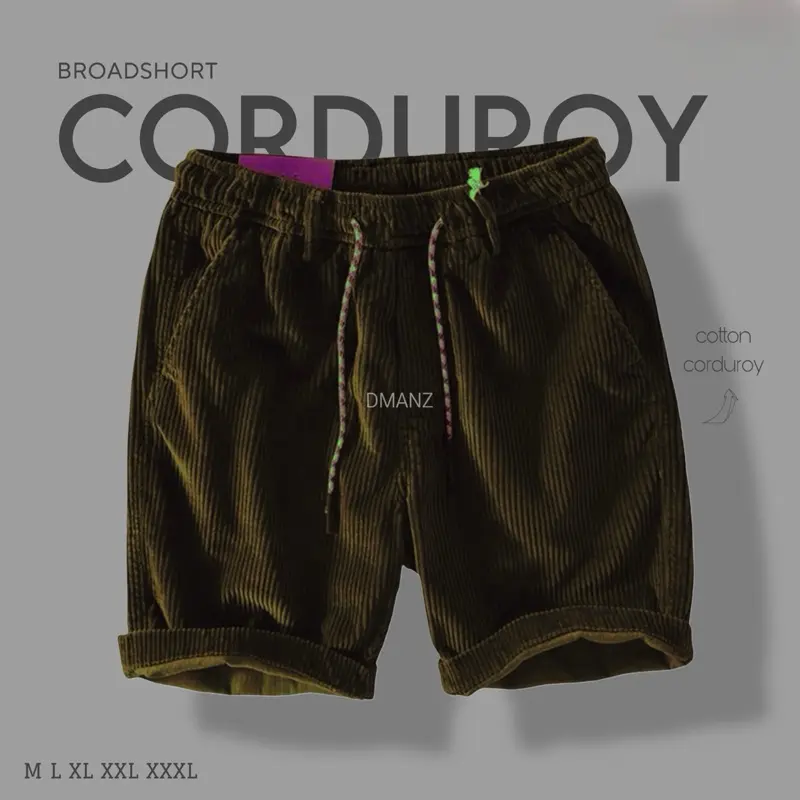 Celana Pendek Corduroy Premium Pria Casual Santai Nyaman Lembut Surfing Distro Chino Katun Shorts Melar 5