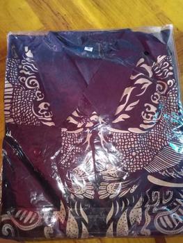 Product Review of GUNADAKSA HITAM Kemeja batik pria lengan panjang Furing Full katun Slimfit Hitam halus from r**a 1