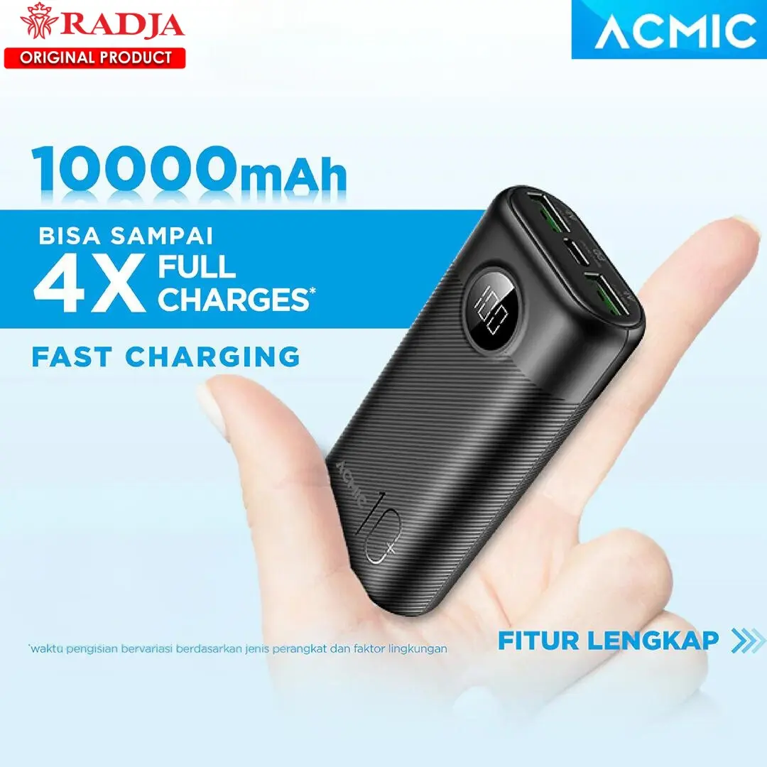 ACMIC DIGIMAX 10000mAh Powerbank Mini 22.5W Fast Charging Type C