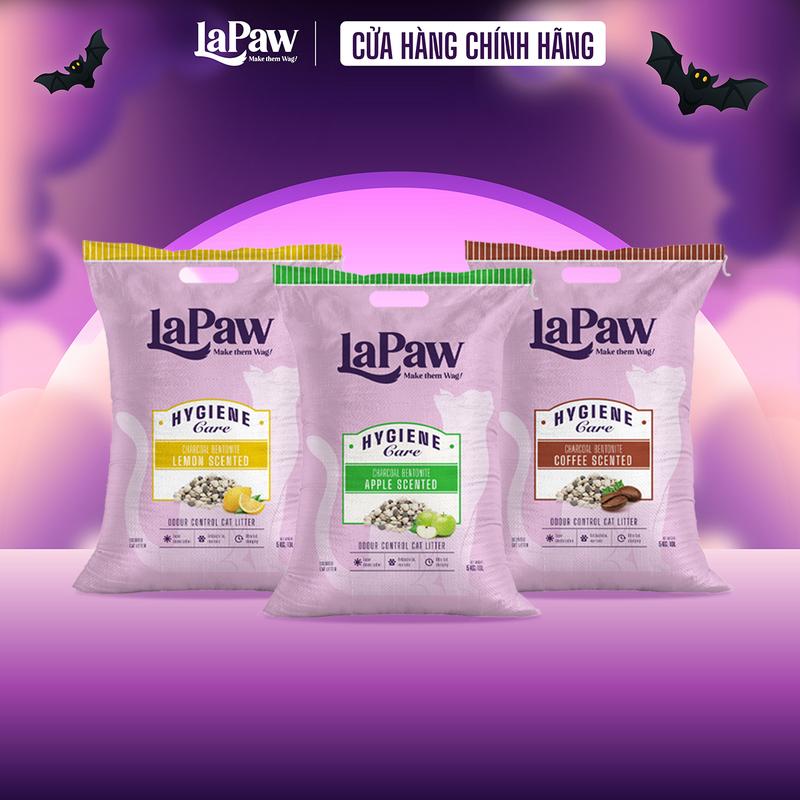 LaPaw Cát cho mèo than hoạt tính đất sét 10L/ 5KG