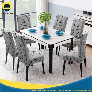 [Sarung Kursi Meja Makan] Sarung kursi dapur dengan elastisitas tinggi, dapat dilepas, dan dapat dicuci dengan mesin, cocok untuk acara keluarga, hotel, dan upacara pernikahan sarung kursi duduk sofa