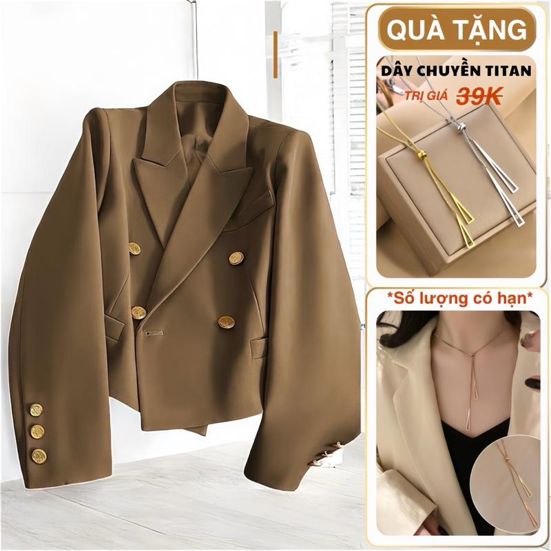 Áo Blazer Kiểu (VEST) NỮ 2 LỚP CÓ ĐỆM VAI,CÓ LÓT ,CHUẨN FORM Women Jacket Áo Khoác Top Jean  Có Cổ