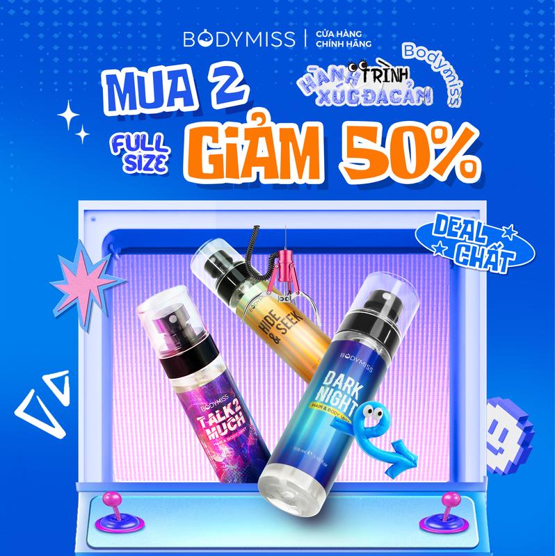 MUA 2 GIẢM 50% Body mist Cho Nam Nữ Thơm Lâu BODYMISS - Body Mist Học Sinh Sinh Viên Unisex EHERB - Nước Hoa Cho Nam Mùa Đông Chính Hãng - Xịt Khử Mùi Cho Nam Nhiều Mồ Hôi Lưu Hương Lâu - Bodymist Perfume Cosmetic Fragrance Hair Mist